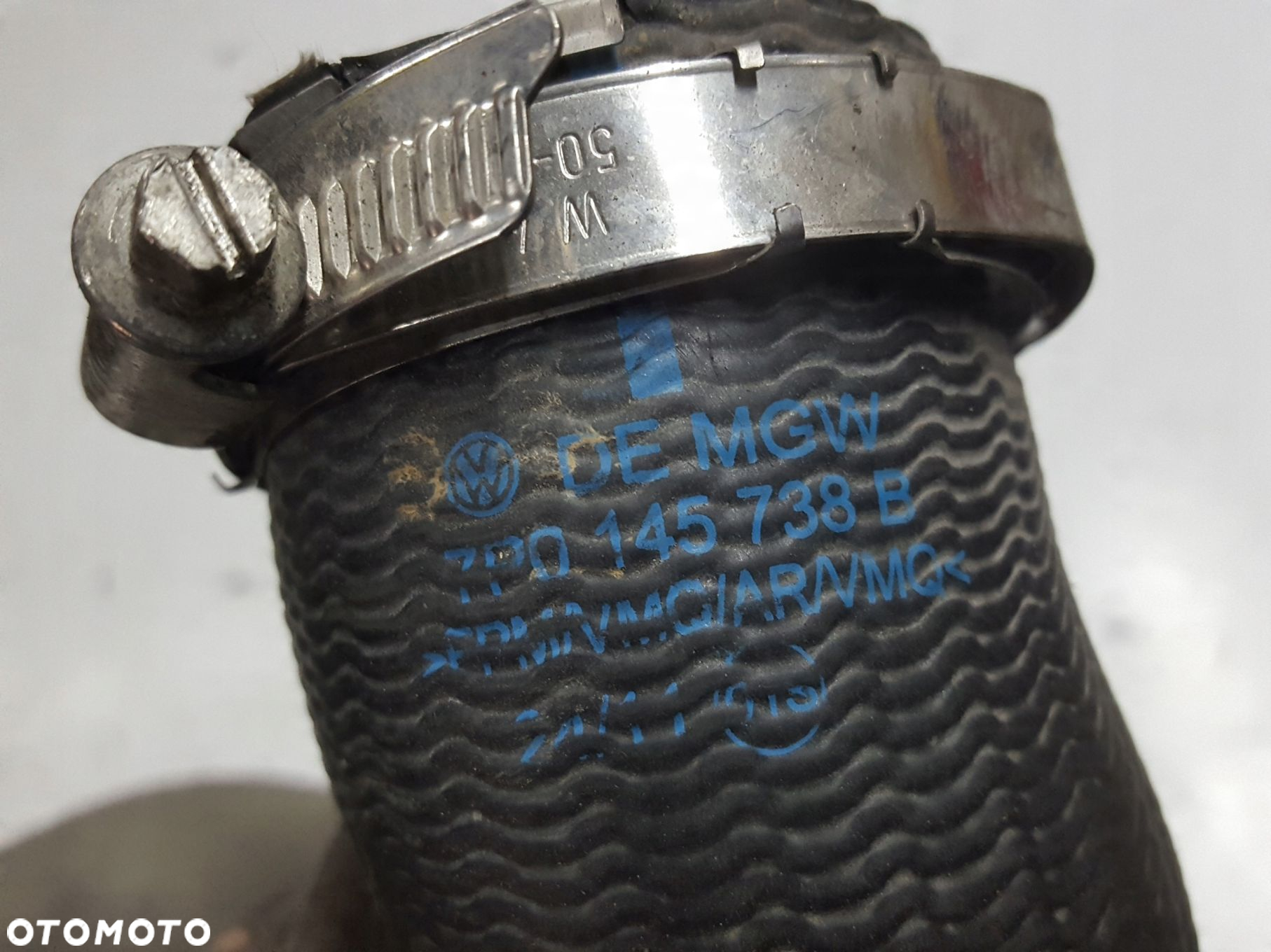 VW TOUAREG II 7P 10-13r 3.0 TDI RURA WĄŻ POWIETRZA INTERCOOLERA 7P0145738B - 3