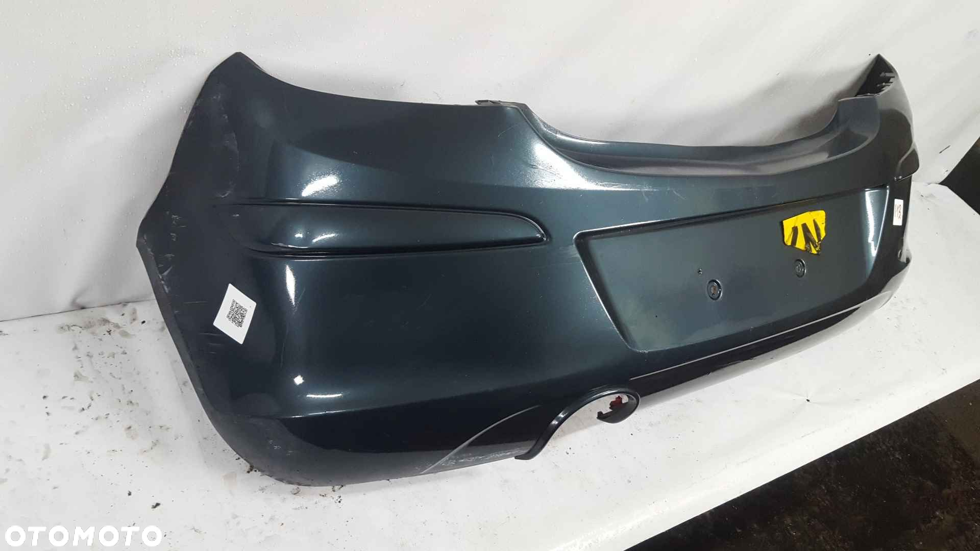 } ZDERZAK TYŁ TYLNY DO OPEL CORSA D Z168 SZARY 3D 3 DRZWI HB - 4