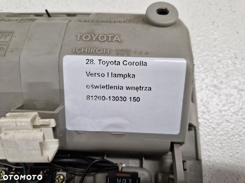 toyota corolla verso i 1 lampka oświetlenie kabiny wnętrza 81260-13030 - 8