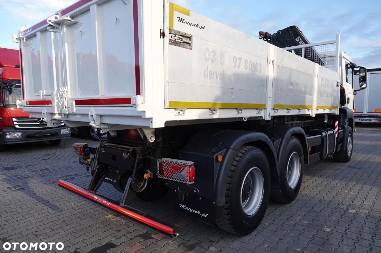 MAN TGS 33.360 / 6x4 / WYWROTKA TYLNOZSYPOWA 5,8 M + HDS HIAB XS 122 / STEROWANIE RADIOWE / HDS ZA KABINĄ / EURO 5 / MANUAL - 14