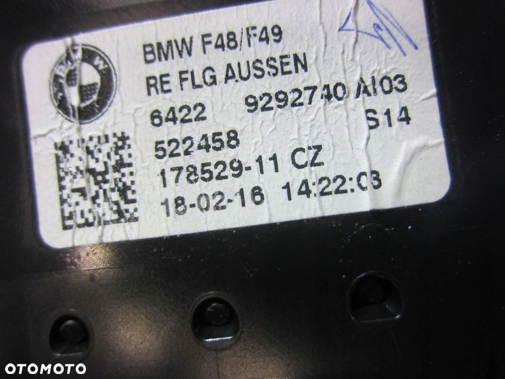 BMW X1 F48 LISTWY DEKORY DESKI PERLGLANZ KPL 9347747 9332240 51459347747 - 9