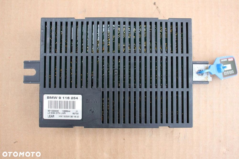 Moduł sterownik świateł BMW 6 e63 e64 9116254 - 2