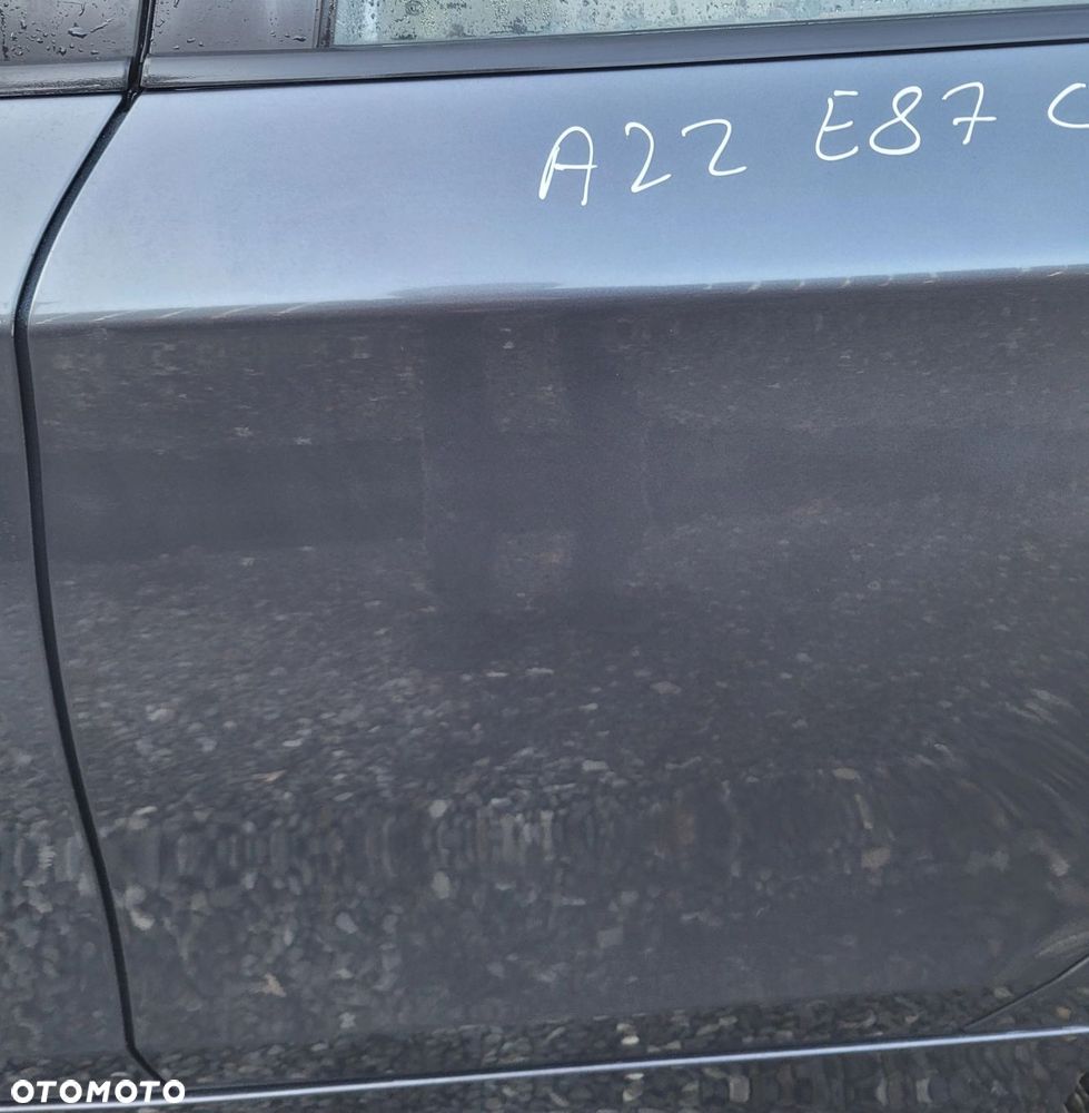 DRZWI LEWY TYŁ TYLNE BMW 1 E87 A22 SPARKLING GRAPHITE C77 - 3