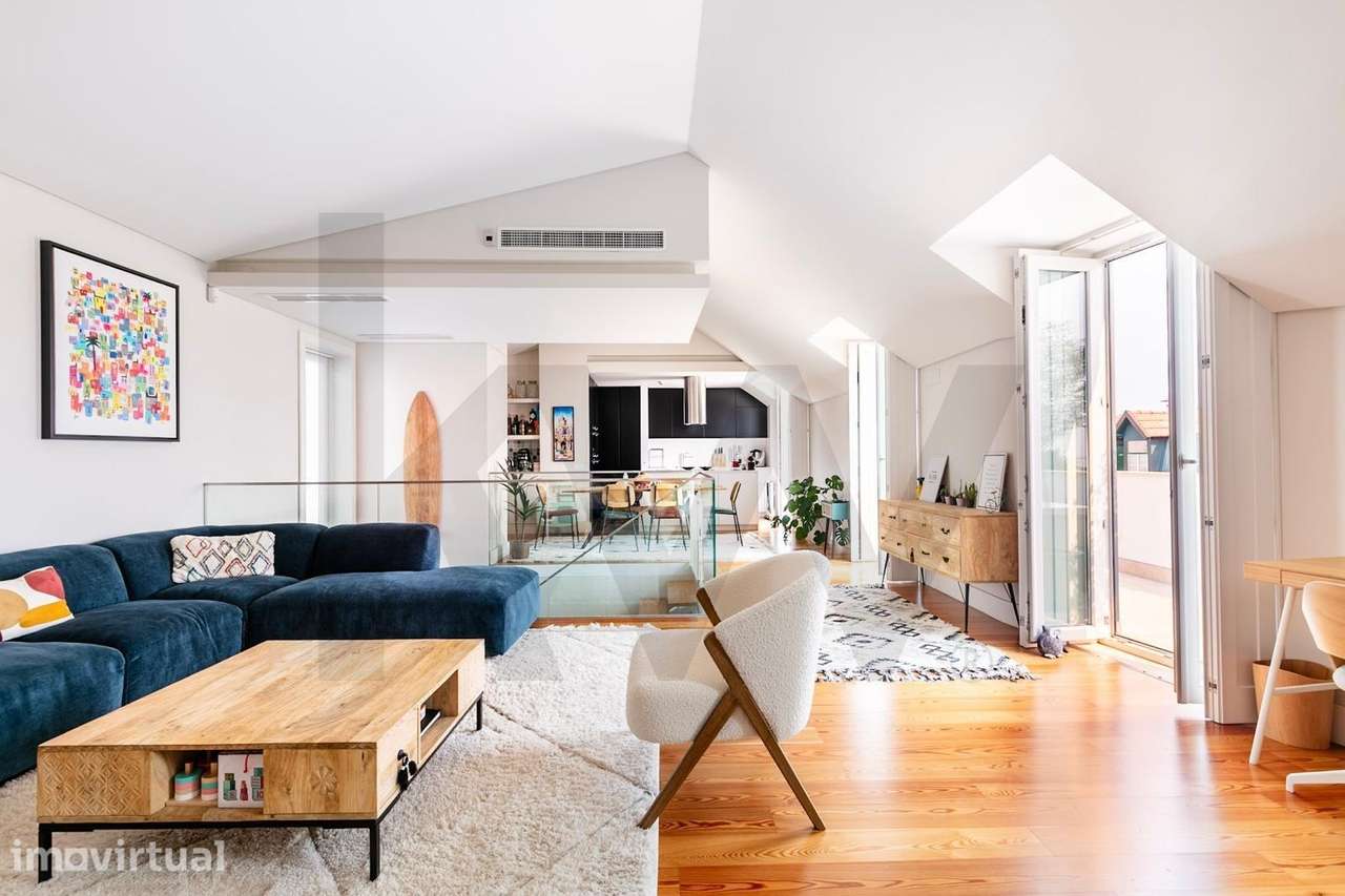 Penthouse entre o Chiado e o Príncipe Real com terraço e vista deslumb - Grande imagem: 3/20