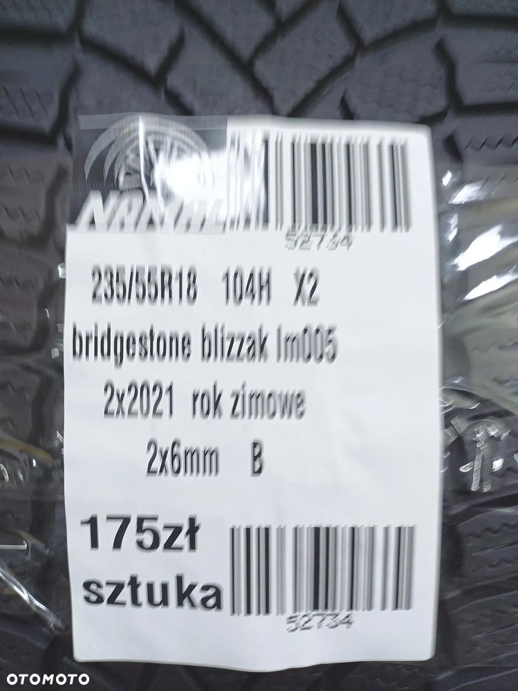 2x 235/55r18 bridgestone 2021 opony zimowe 6mm 52734 - 8