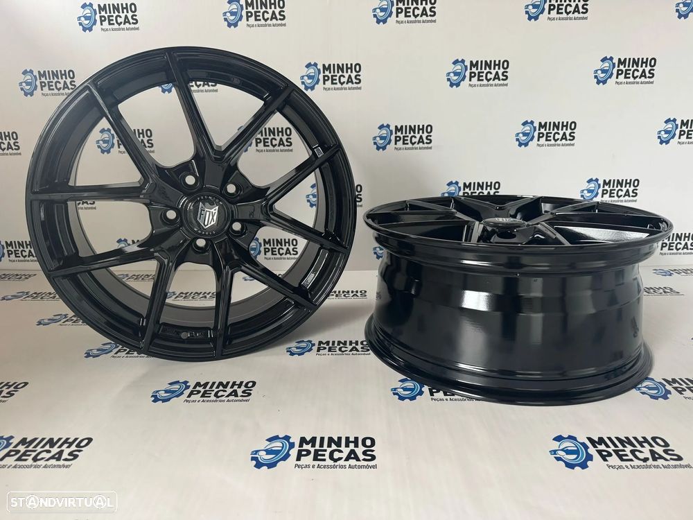 Jantes Fox FX5 em 18x8 (5x120) Preto Brilho - 4