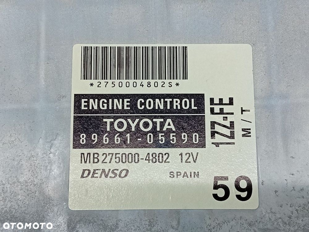KOMPUTER, STEROWNIK TOYOTA AVENSIS II T25 89661-05590 MB275000-4802 1.8 - 3