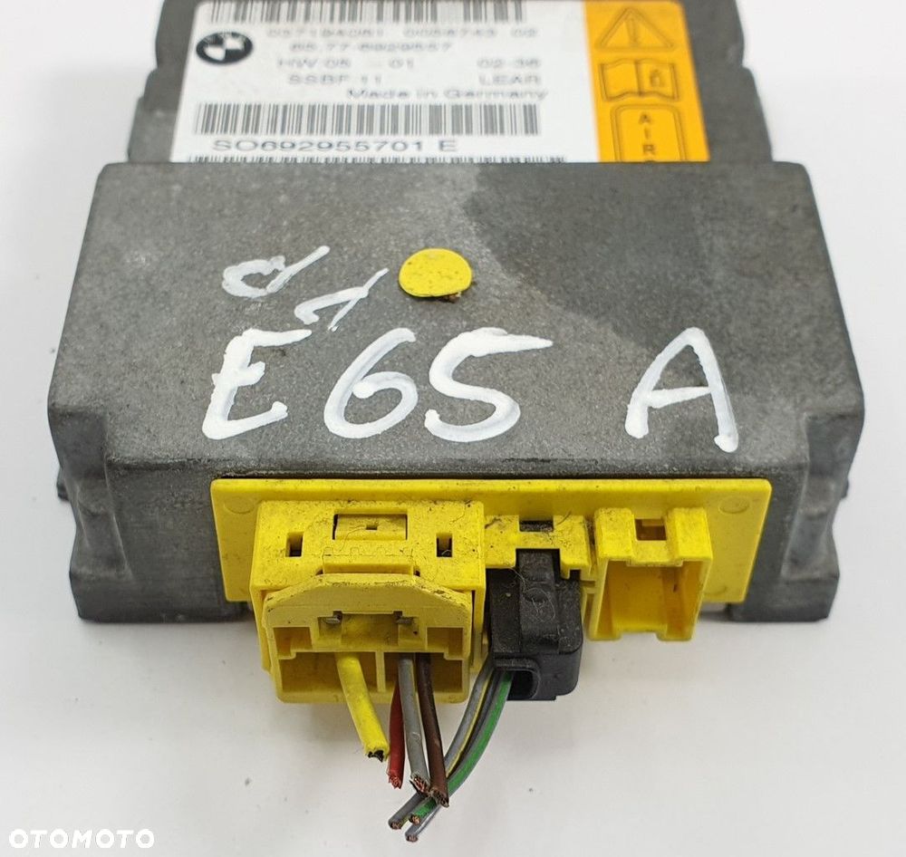 SENSOR AIR BAG AIRBAG BMW 7 E65 6929557 - 2