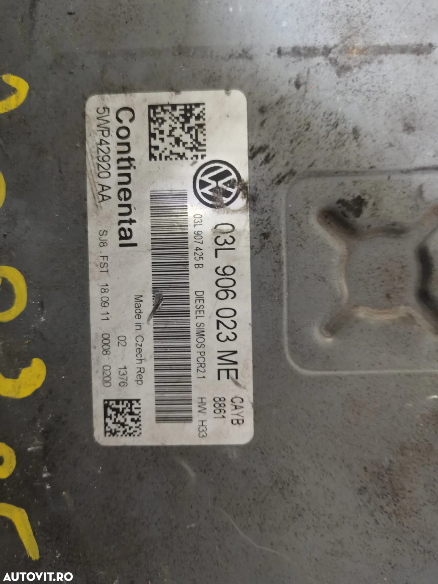 ECU Calculator motor VW Polo 1.6 tdi 03L 906 023 ME - 2