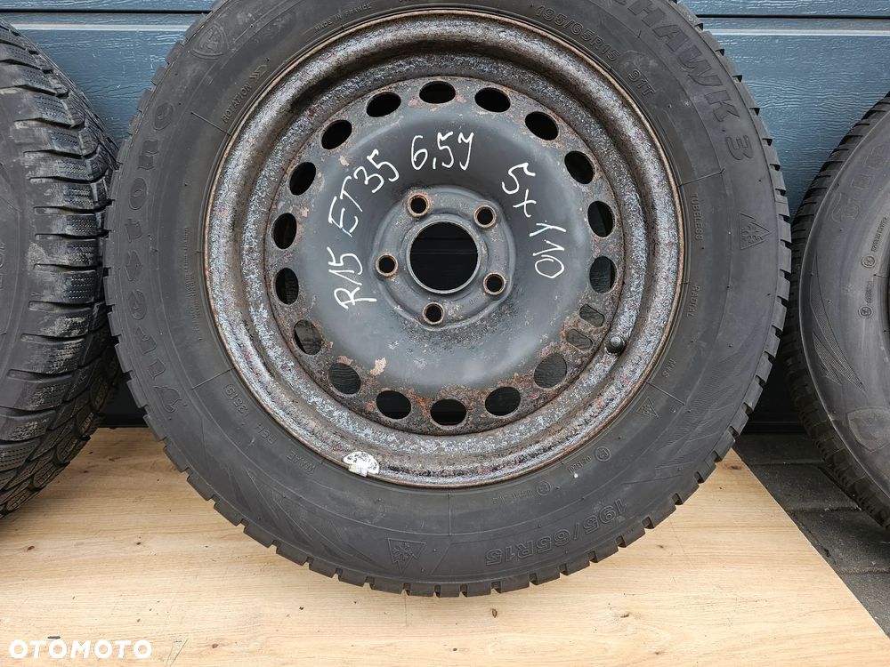 KOŁA FELGI STALOWE 15 OPONY ZIMOWE OPEL VECTRA C SIGNUM ASTRA H MERIVA B ZAFIRA A B 5x110 ET35 6,5J 195/65/15 - 8