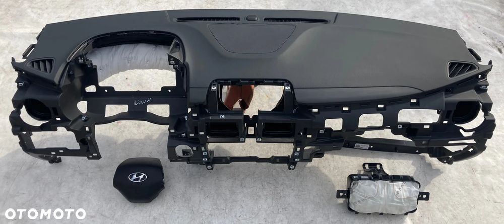 HYUNDAI KONA DESKA KONSOLA KOKPIT PULPIT PÓŁKA PARAPET PODUSZKI POWIETRZNE KIEROWCY PASAŻERA KURTYNA KURTYNY W FOTEL SRS FOTELA AIR BAG AIRBAG PASY PAS na wymianę od reki na MAGAZYNIE Raz2 !!! - 12