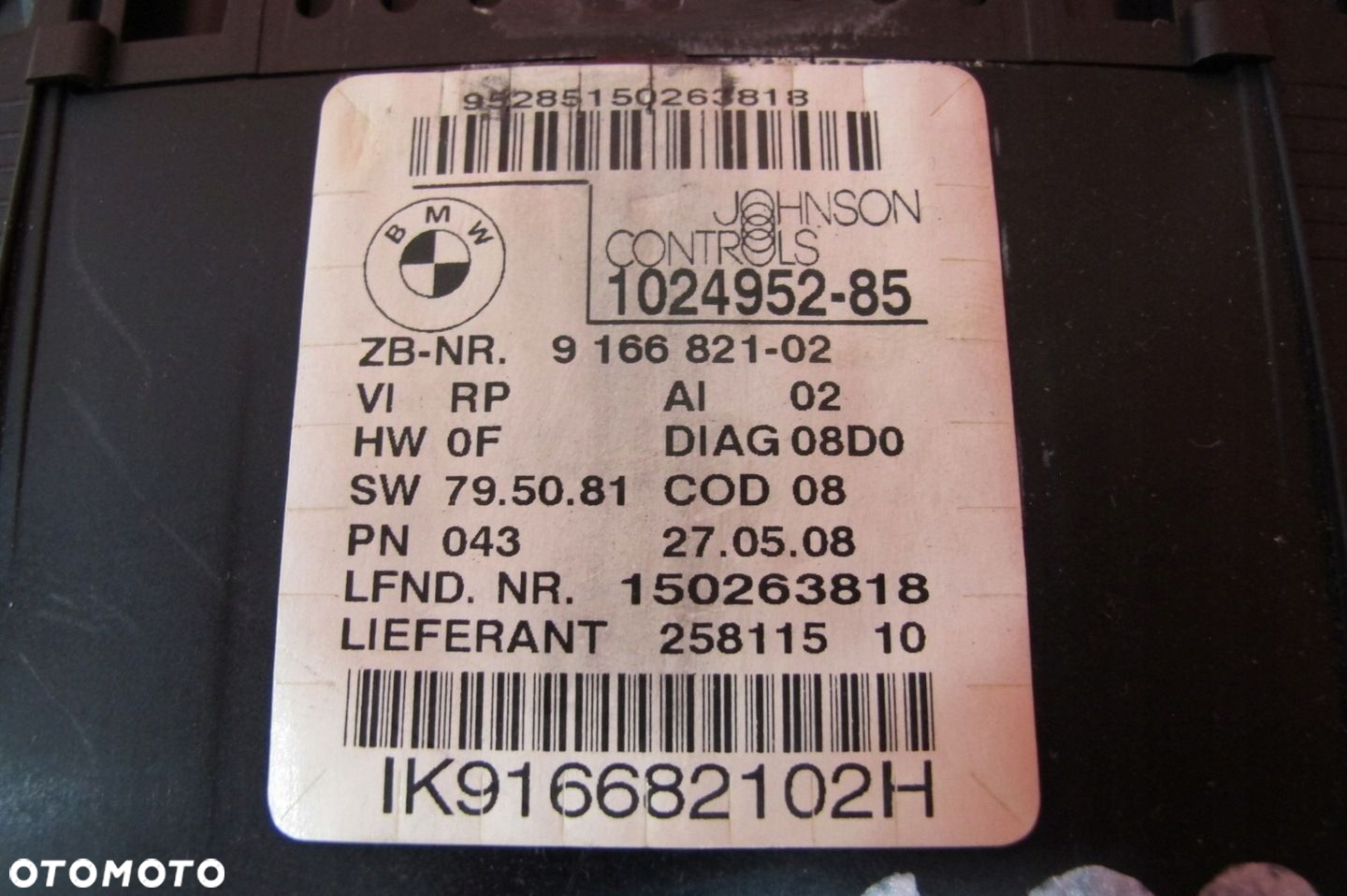 BMW I E87 2.0 D M47D20 E81 LICZNIK ZEGARY 9166821 1024952 - 6