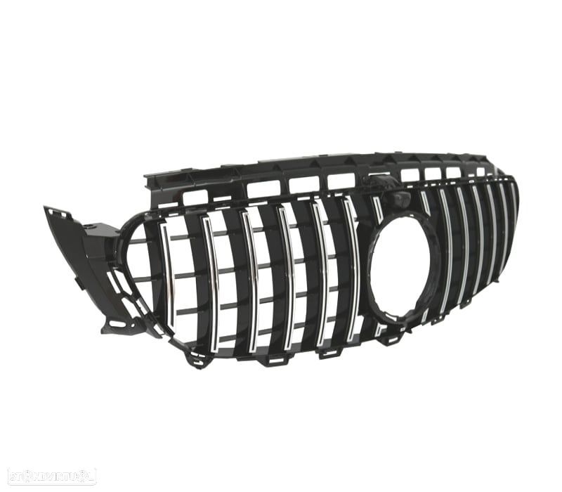 GRELHA MERCEDES CLASE E W213 16-19 LOOK AMG GTR PRETO CROMADO - 3