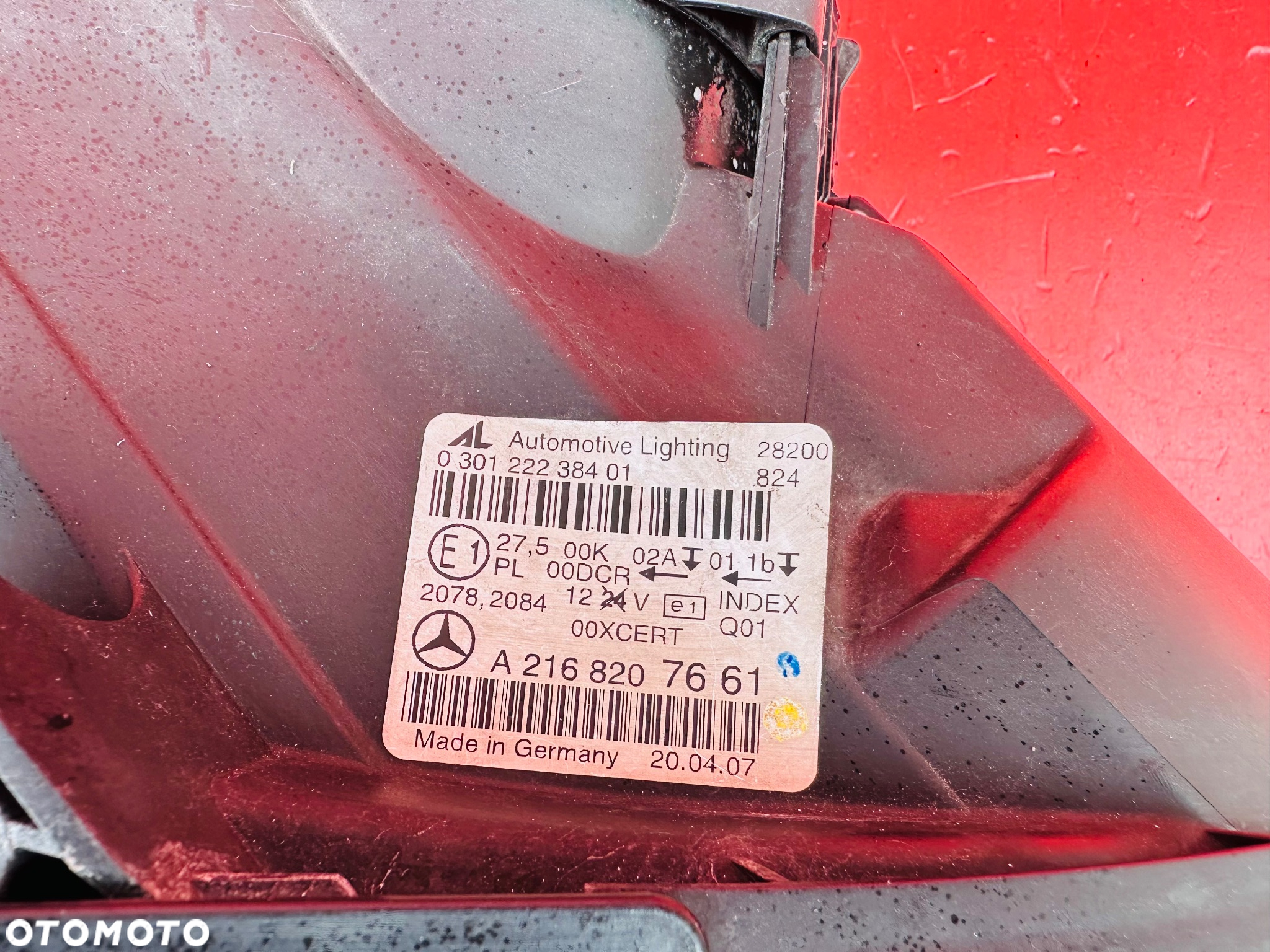 LAMPA PRAWA MERCEDES CL W216 A216 C216 AMG SZARA BI XENON BDB EU - 5