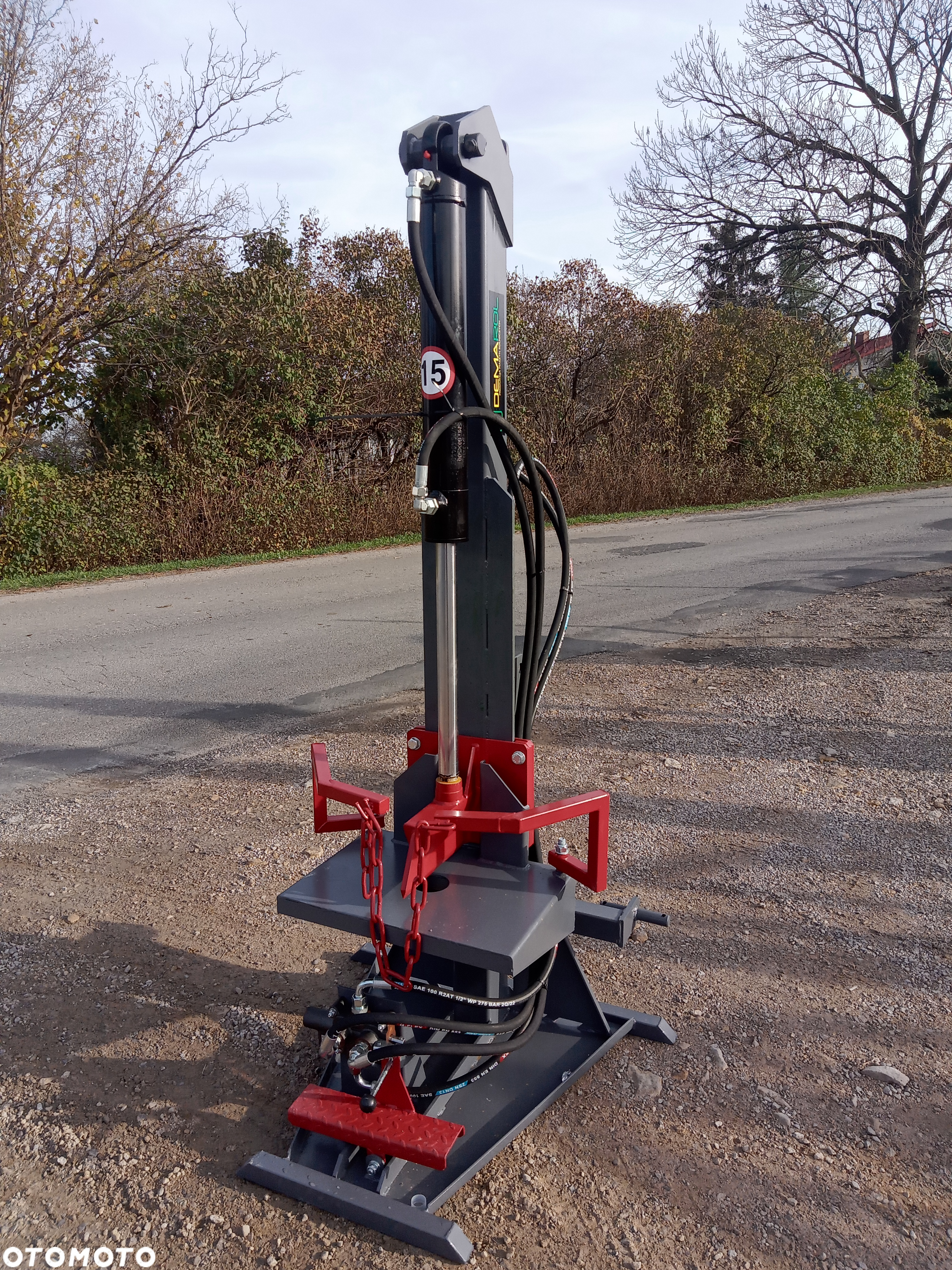 OD RĘKI Łuparka do drewna HYDRAULICZNA/ łupak drzewa PIONOWY Demarol - 4