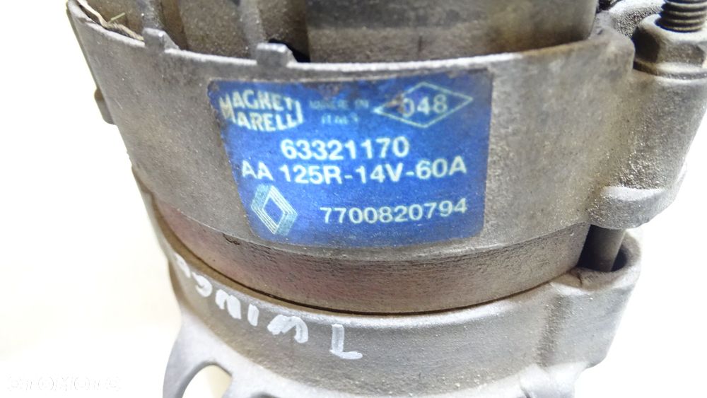 ALTERNATOR 60A RENAULT TWINGO 1.2 7700820794 - 5