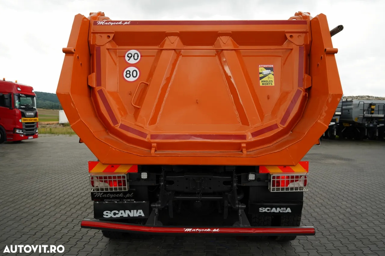 Scania P 410 / 8x4 / BASCULATOR SPATE / SARCINĂ UTILĂ 21 TONE / ANVELOPE 100% - 17