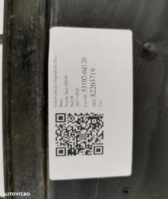 Grila Centrala Originala In Stare Buna Toyota  Yaris  XP150 [facelift] - 7