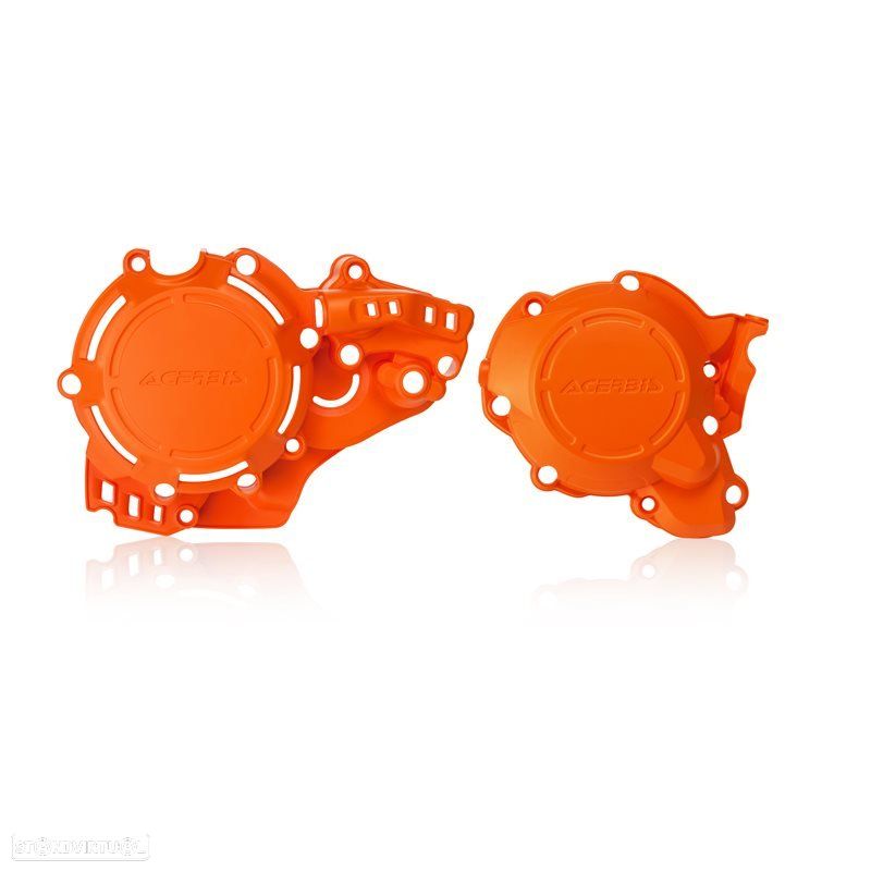 tampas proteçao de motor acerbis laranja ktm / husqvarna - 1