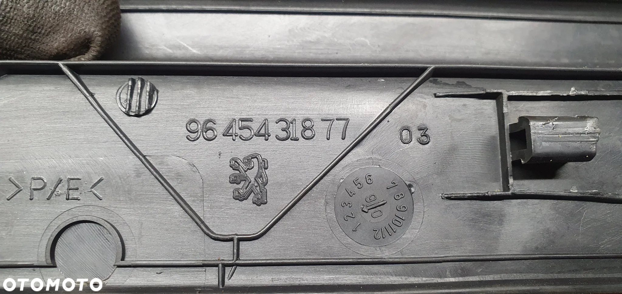 Listwa progowa nakładka progu lewy przód Peugeot 407 9645431877 - 5