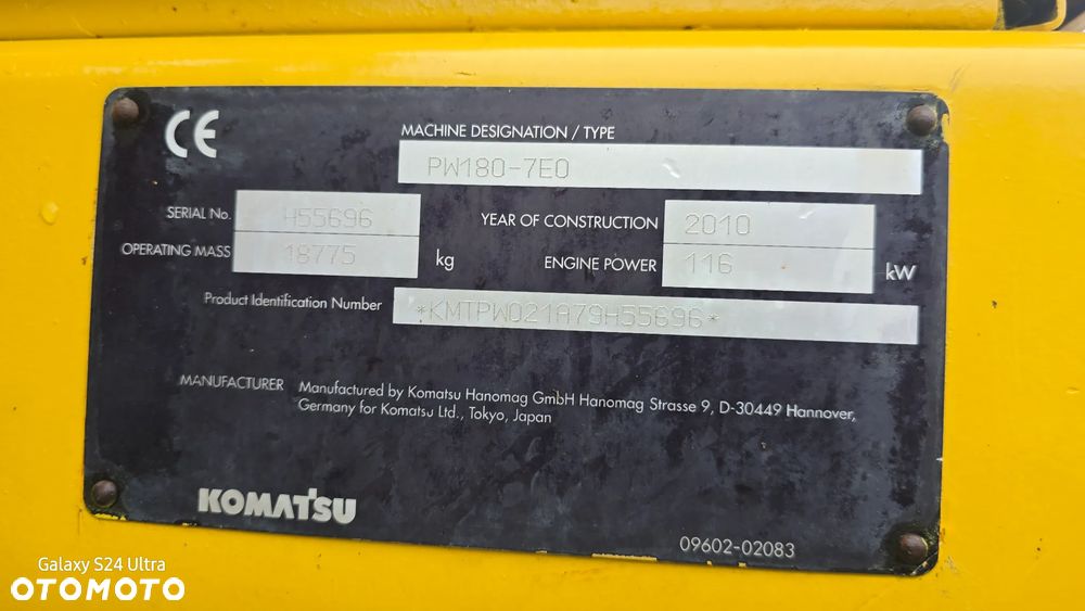 Komatsu Pw180 - 17