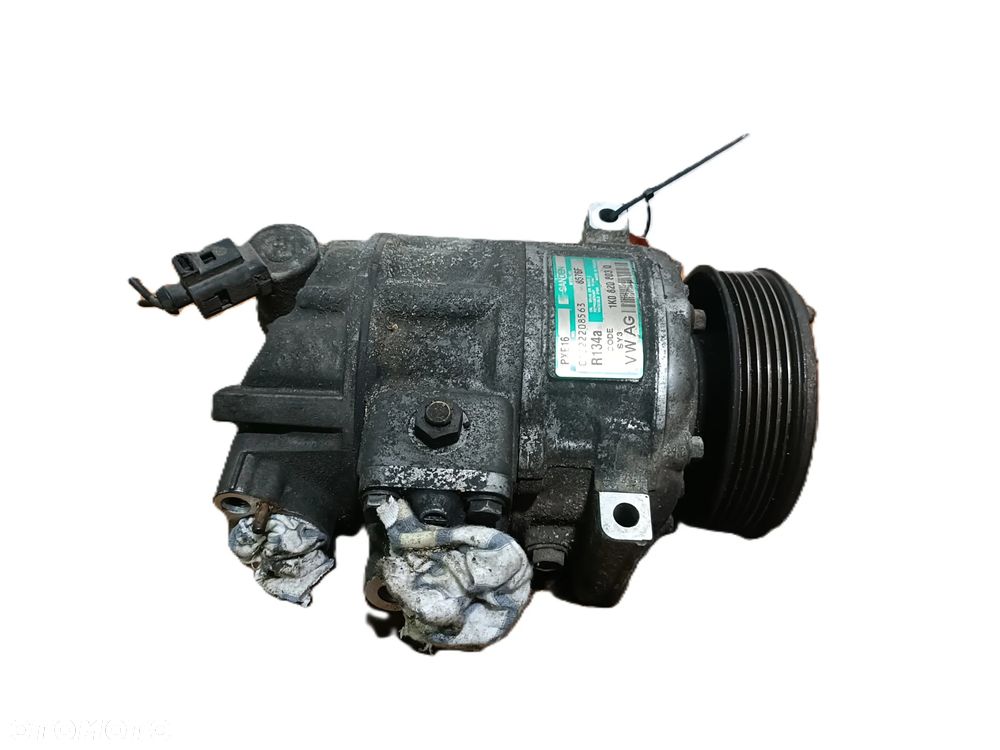 VOLKSWAGEN PASSAT B6 05-10 r. 2,0 TDI KOMPRESOR SPRĘŻARKA KLIMATYZACJI SANDEN 1K0820803Q + - 4