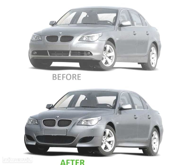 PÁRA-CHOQUES FRONTAL BMW E60 E61 07-10 LOOK M5 PDC SRA - 3