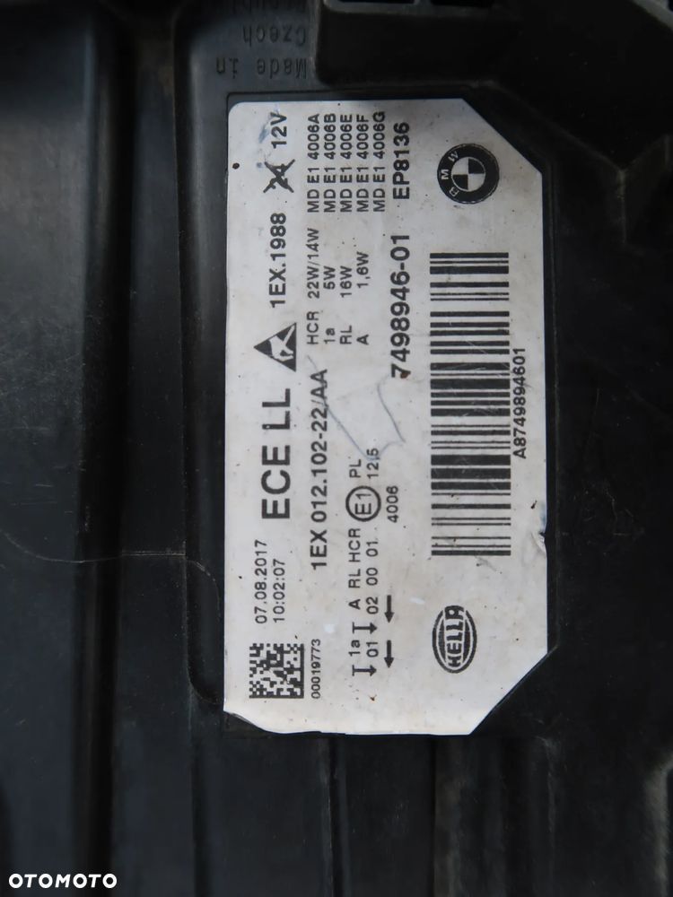 lampa przedni BMW f30 F34   7498946-01 - 17