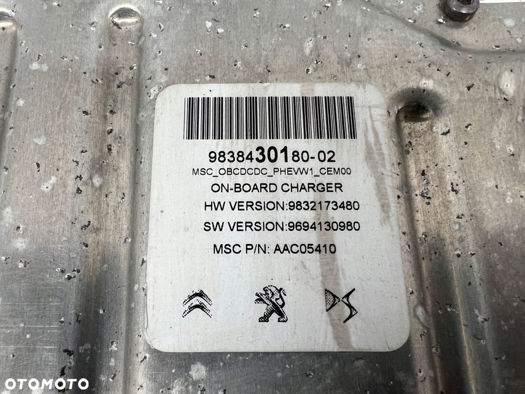 Peugeot 3008 5008 II falownik konwerter moduł ładowarka 9838430180 - 2