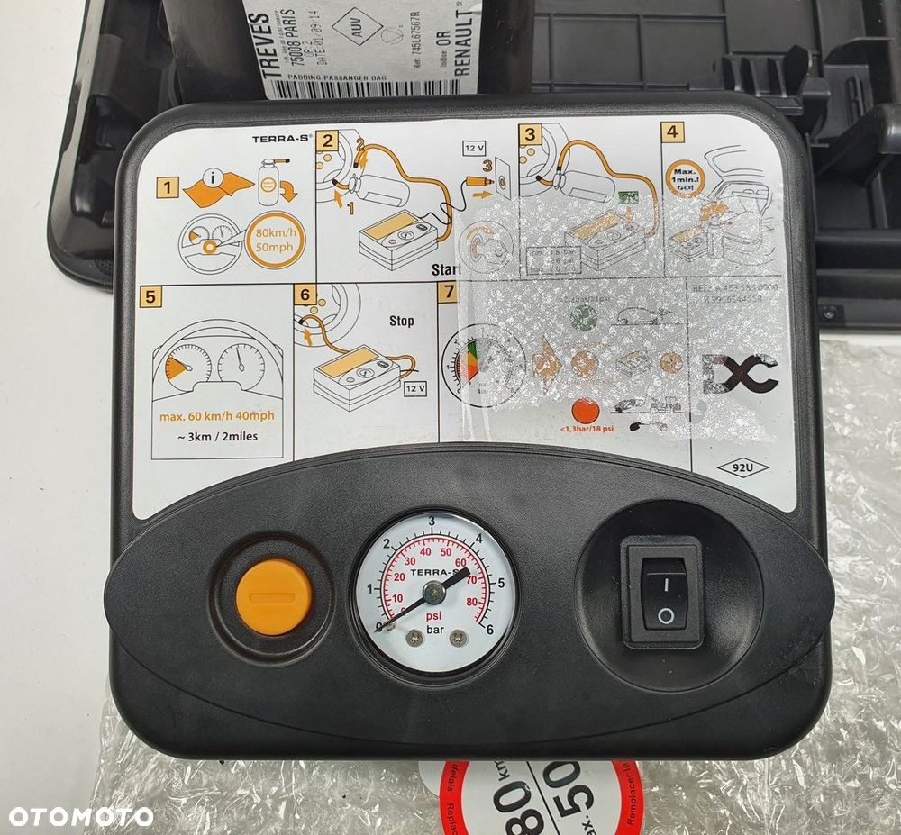 KOMPRESOR DO KOŁA KLEJ ZESTAW RENAULT TWINGO III - 7