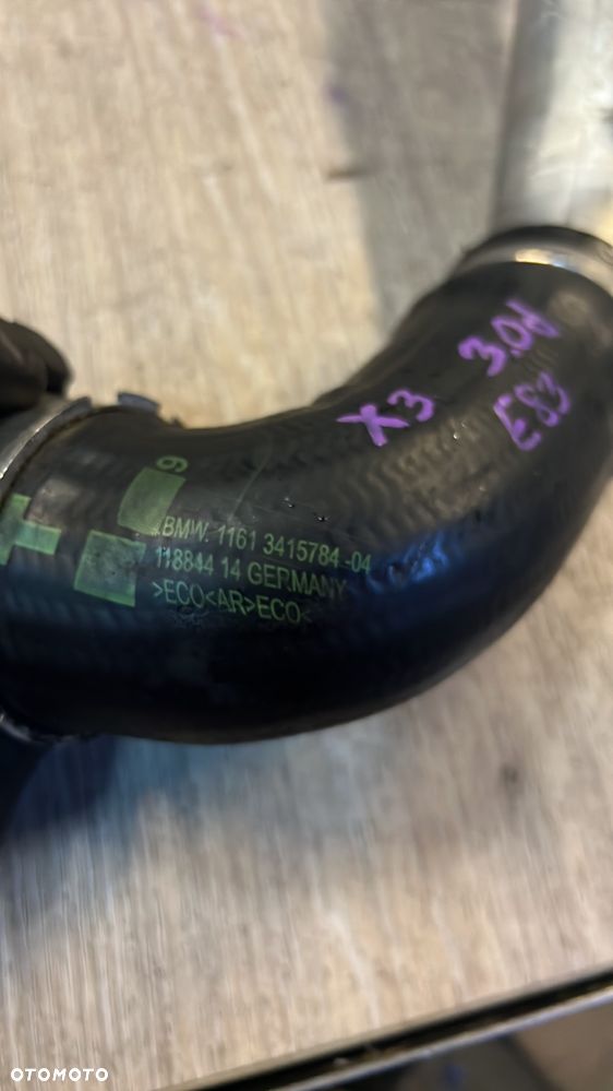 Rura dolot powietrza intercoolera kolektora ssącego Bmw x3 e83 3.0d - 2
