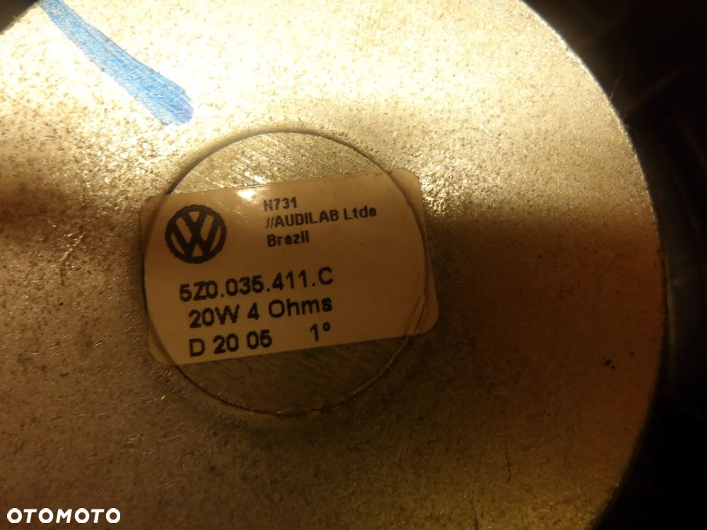 VW FOX 1.2B 3D 05-11R GŁOŚNIK PRAWY LEWY PRZÓD TYŁ 5Z0035411B - 13