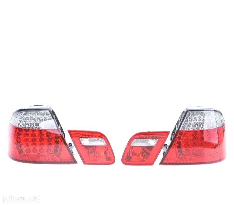 FAROLINS TRASEIROS BMW E46 COUPÉ 99-03 LED VERMELHO CRISTAL - 6