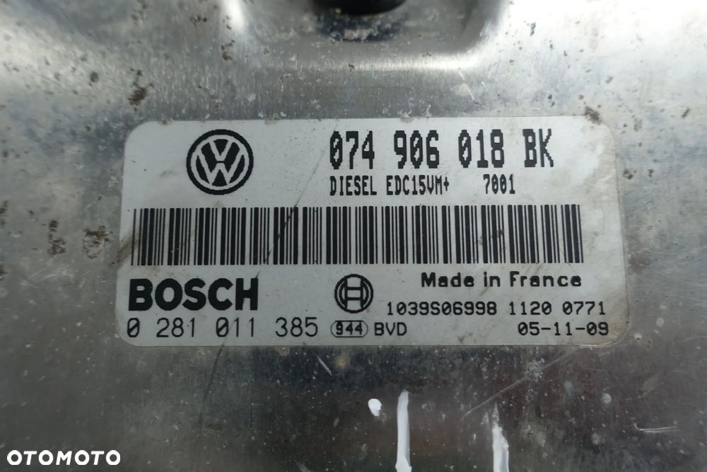 KOMPUTER STEROWNIK SILNIKA VW LT 35 2.5TDI 074906018BK - 2