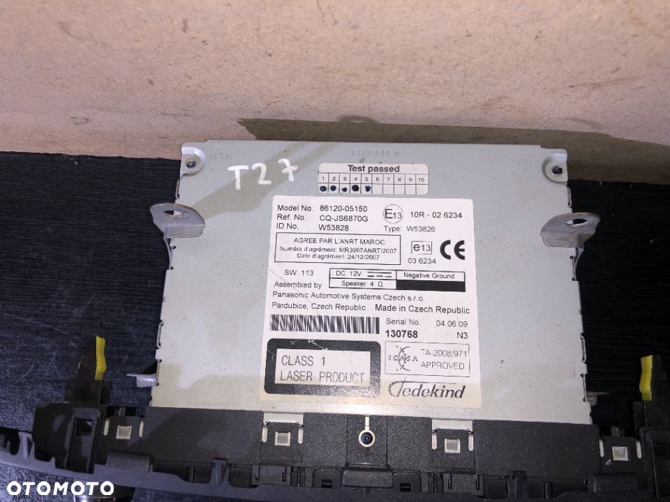 Radio CD Toyota Avensis T27 - 2