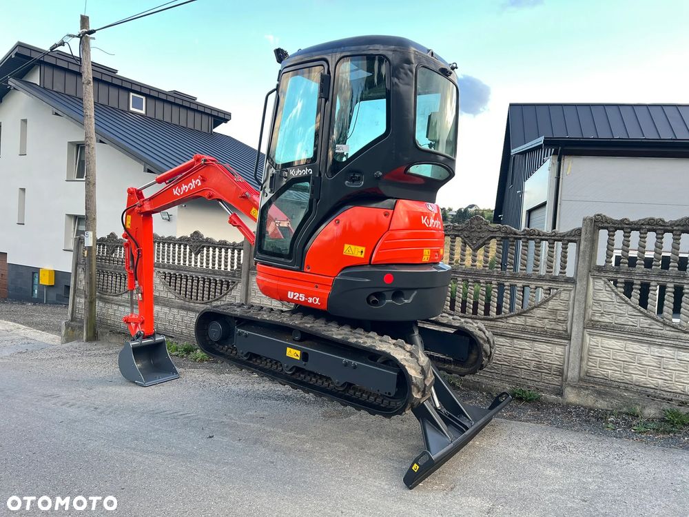 Kubota U25-3α | Minikoparka KUBOTA U25 | Zerowy Obrys | Waga 3 Tony | Mini Koparka 2.5 Tony | - 16