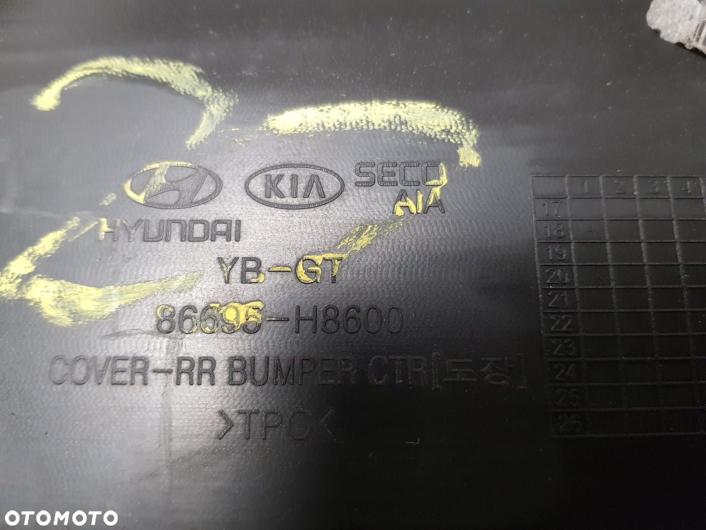 RAMKA TABLICY REJESTRACYJNEJ TYŁ BLENDA KIA CEED GT II 2 RIO GT IV 4  86695-H8600 - 5