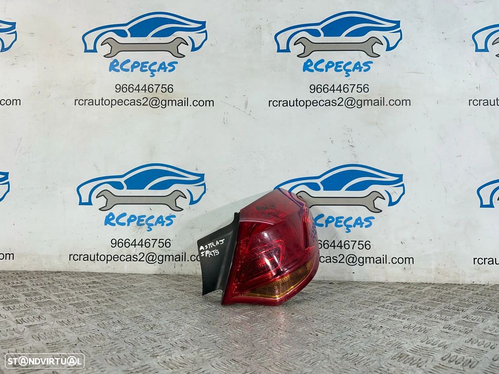 .Conjunto Farolins Led Tras Traseiro Direito Esquerdo Original GM Opel Astra J 13306460 13306459 2009 - 2015 - 6