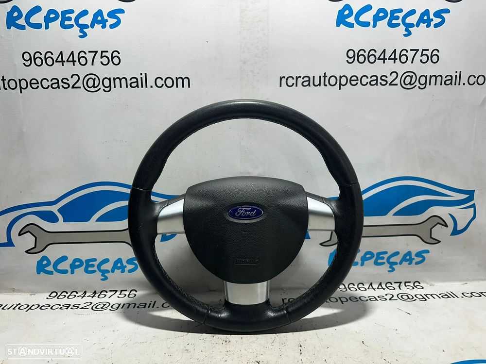.Volante Completo Pele Ford Focus 2 Mk2 3 Braços - 2