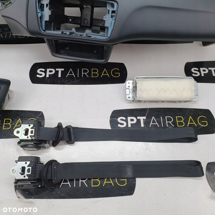 SEAT IBIZA 4 BGX DESKA ROZDZIELCZA KONSOLA KOKPIT PULPIT PODUSZKI AIRBAG AIR BAG PASY KIT SET - 8