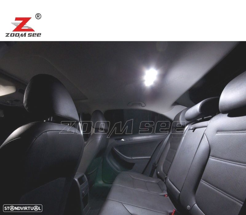 KIT COMPLETO DE 13 LÂMPADAS LED INTERIOR PARA VOLKSWAGEN VW JETTA 6 MK6 MK VI SPORTWAGEN 2010-2014 - 6