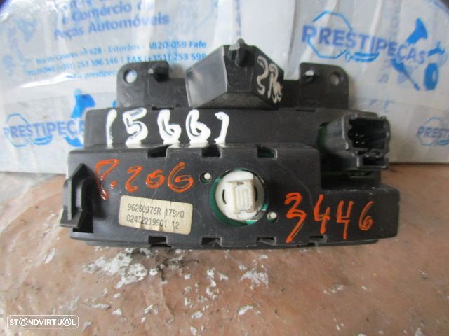 Display Relogio 96250976R PEUGEOT 206 2001 1.9D 70CV 3P PRETO - 2