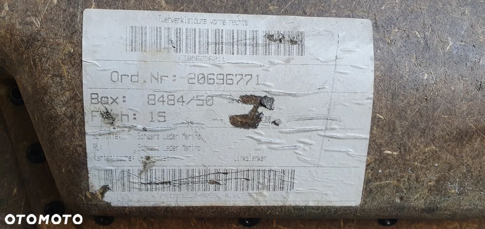 Boczek tapicerka prawy przód przednia prawa skóra BMW 5 E60 - 9