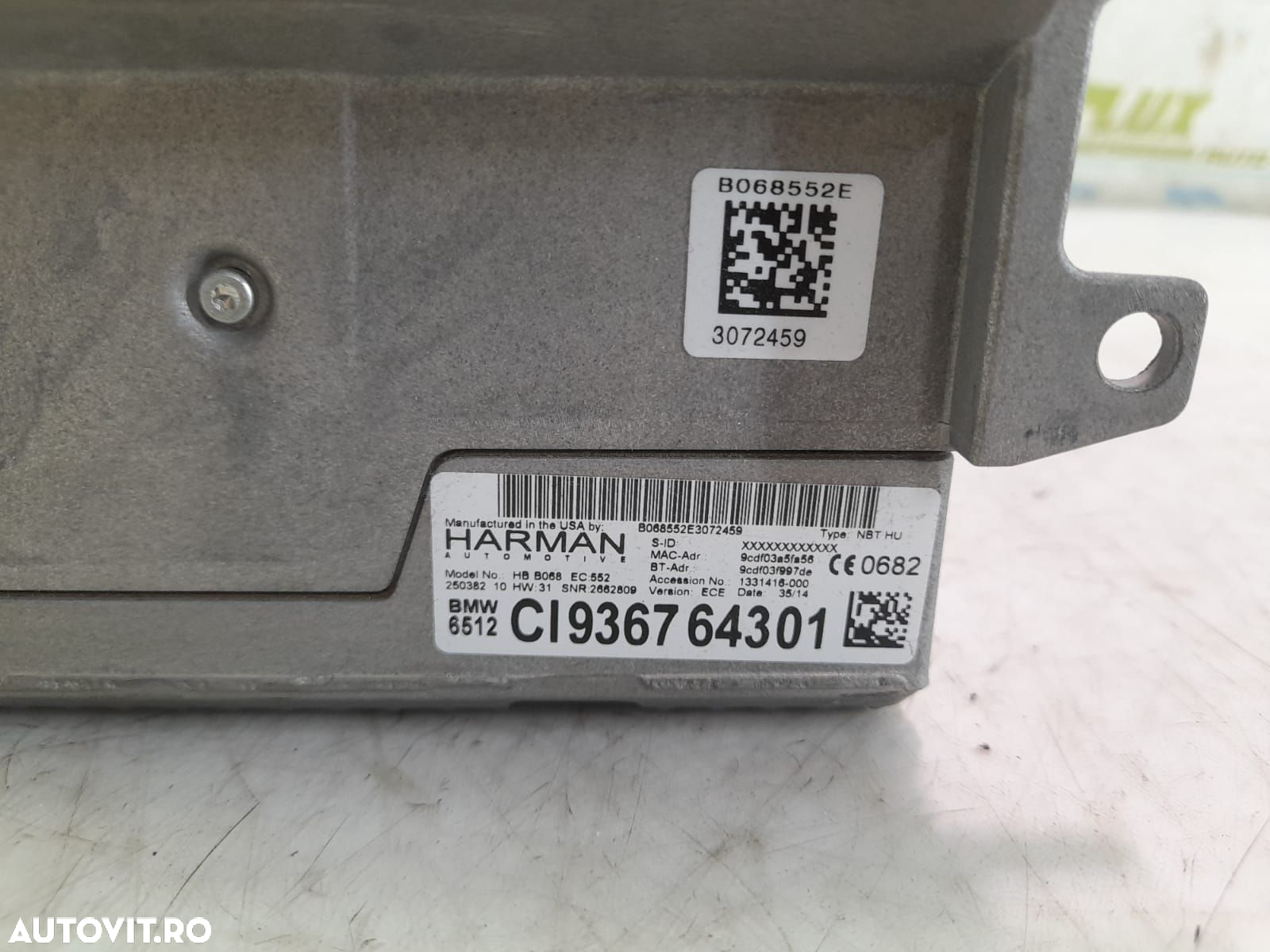 Modul navigatie 936764301 BMW X4 F26 [2014 - 2018] 3.0d  N57D30B - 5
