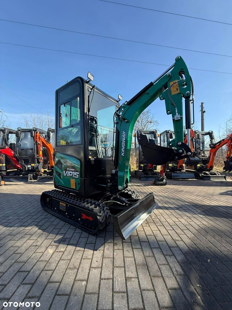 Kingway SV15 JOISTICK KABINA Ramię skr 1500kg 3 łyżki 3-cyl SILNIK 25KM D - 32