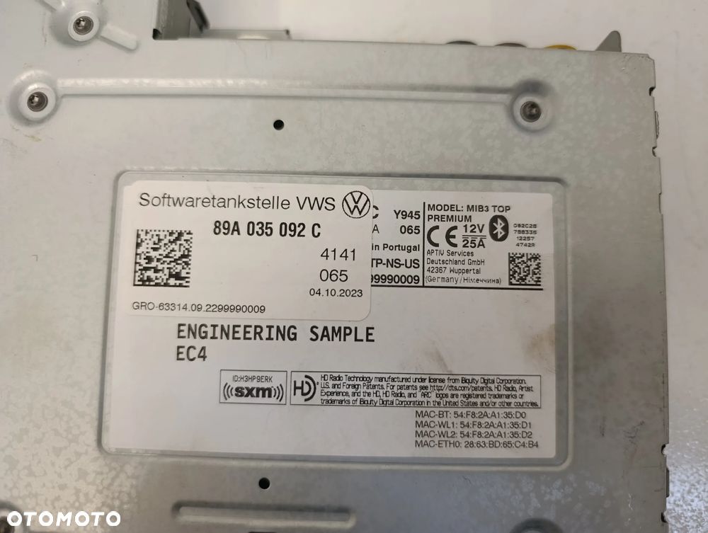 Radio nawigacja Audi Q4 e-tron etron - 8
