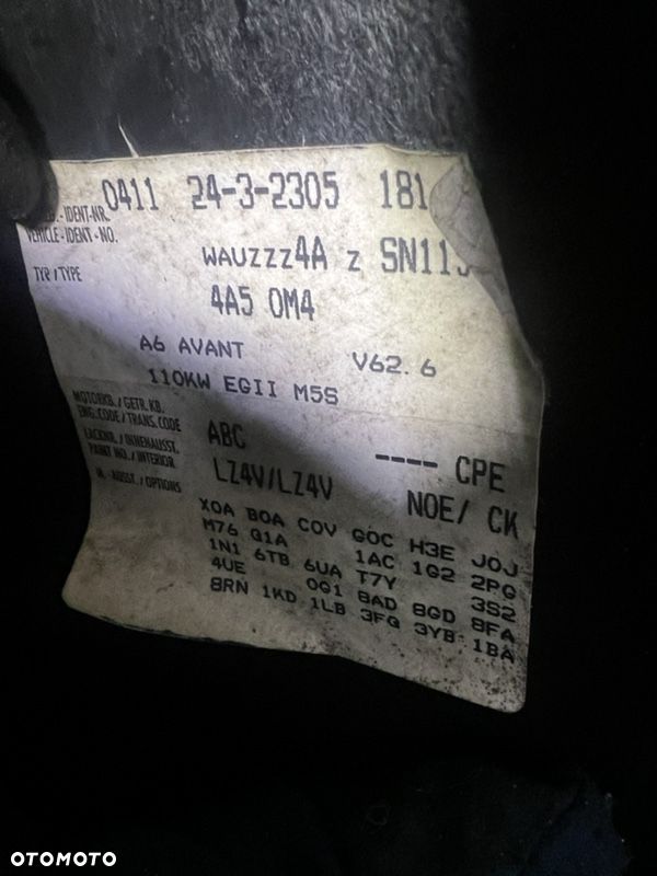 silnik kompletny audi A6 C4 2.6  V6  ABC  CPE - 4