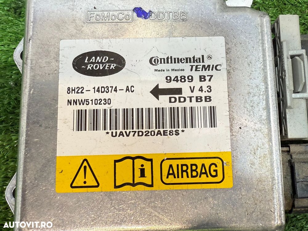 AIRBAG CALCULATOR LAND ROVER DISCOVERY 3 2.7 DIESEL 2007 COD OEM 8H22-14D374-AC 8H2214D374AC 2005-2009 - 6