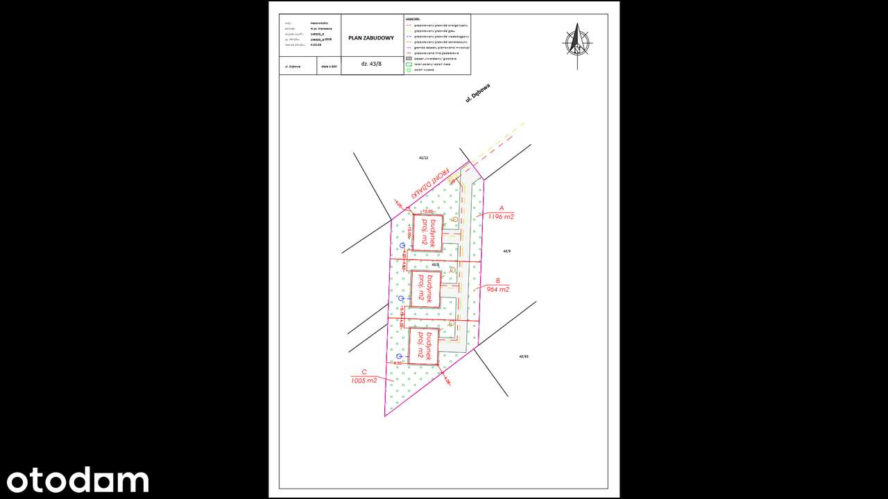 Działka inwestycyjna na Białołęce , możliwość postawienia do 3 domów - Pełny obrazek: 3/8