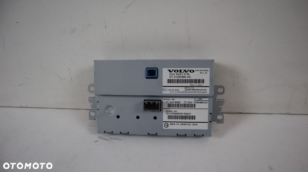 VOLVO V40 II EKRAN WYŚWIETLACZ 31382906 - 5